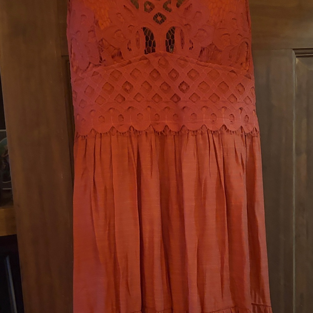 Baltic Born Coral Lace Maxi Dress - Picture 3 of 8